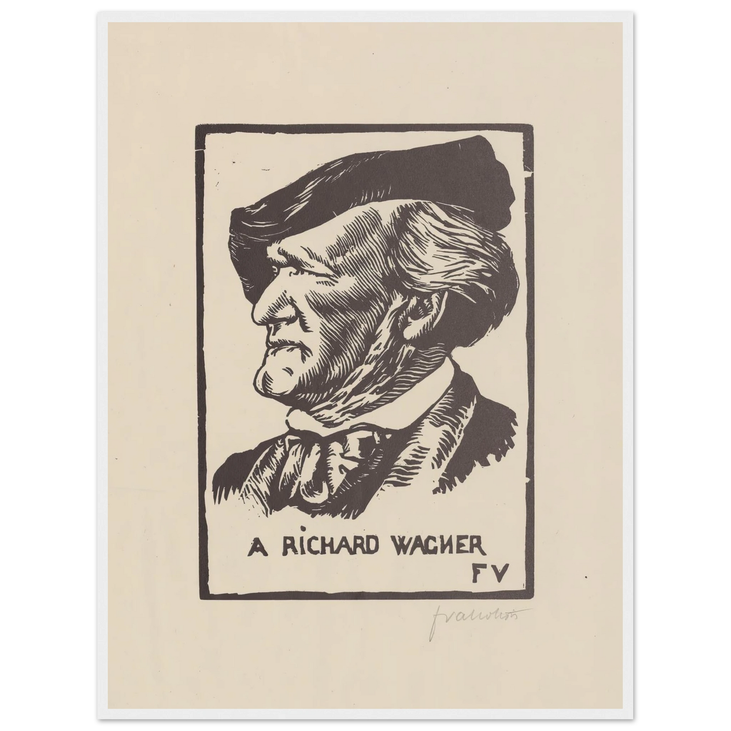 A Richard Wagner (1891) Art Print | Felix Vallotton-Quipham Collections