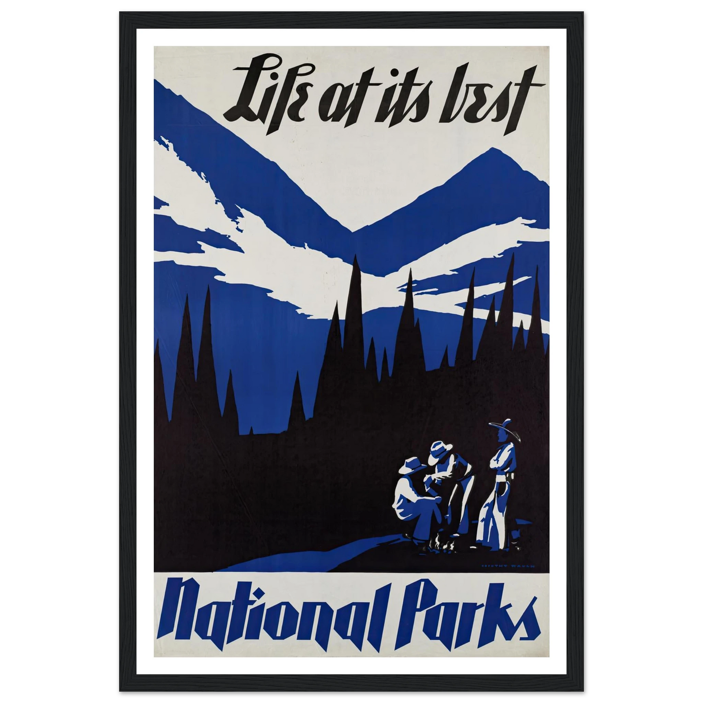 Life at its best. National Parks (ca. 1930–1939) Art Print | Dorothy Waugh-Quipham Collections