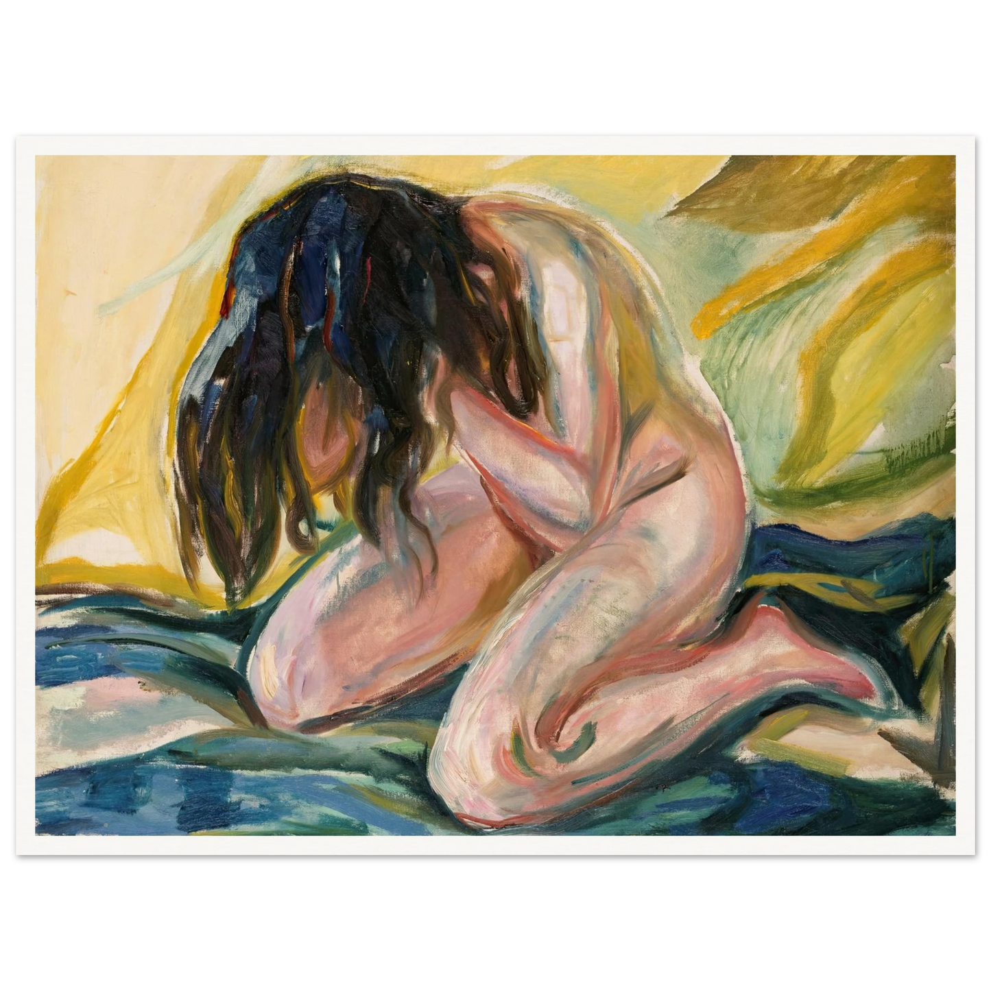 Weeping Nude (1919) Art Print | Edvard Munch-Quipham Collections
