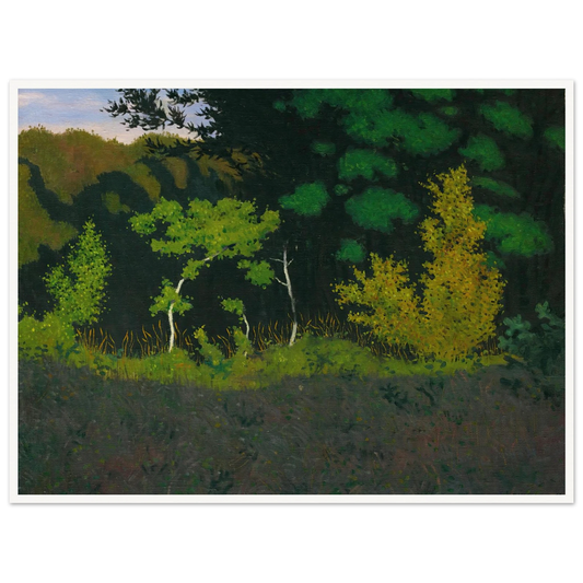 Edge Of The Wood (1920) Art Print | Felix Vallotton - Framed Poster - 30x40 cm / 12x16″ - Black frame