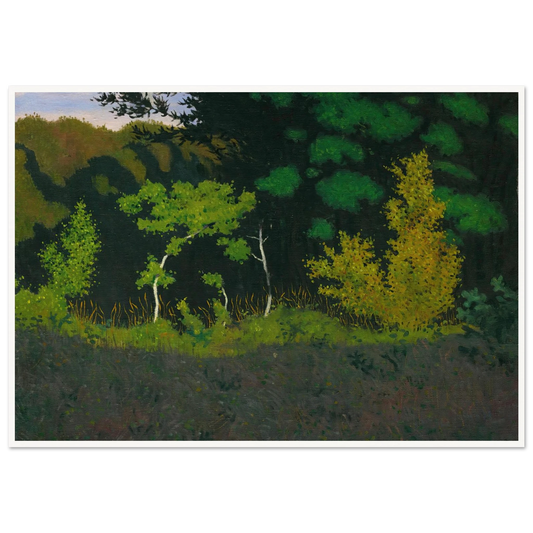 Edge Of The Wood (1920) Art Print | Felix Vallotton - Framed Poster - 30x40 cm / 12x16″ - Black frame