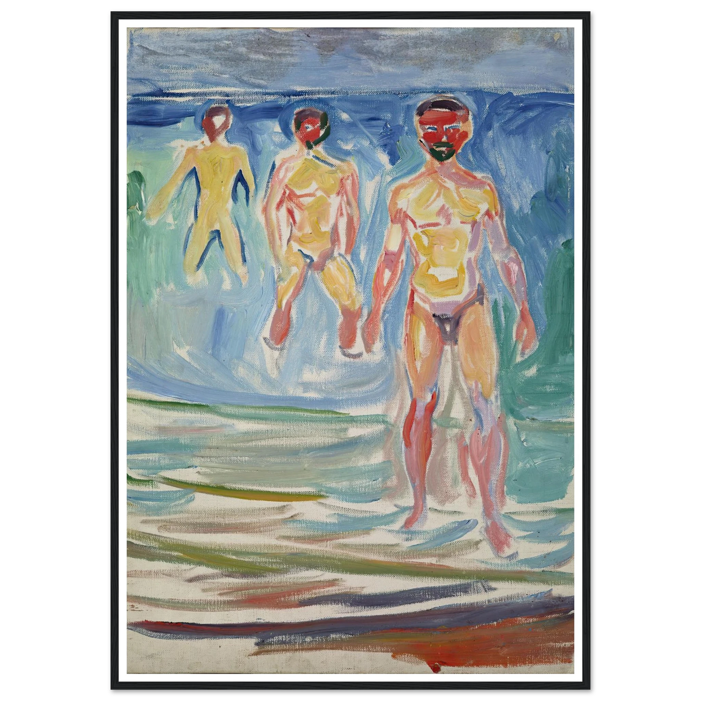 Bathing Men (1907) Art Print | Edvard Munch-Quipham Collections