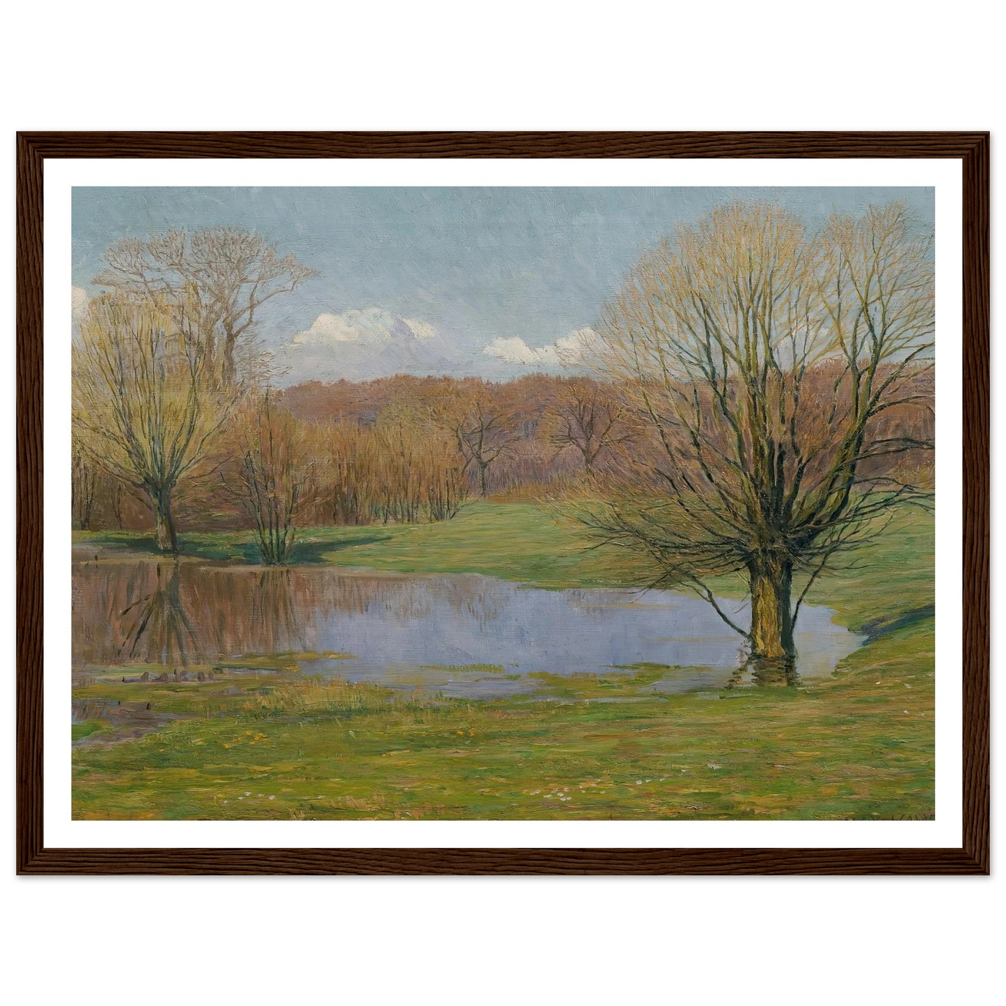 Aulandschaft im Vorfrühling (1927) Art Print | Max Kahrer-Quipham Collections