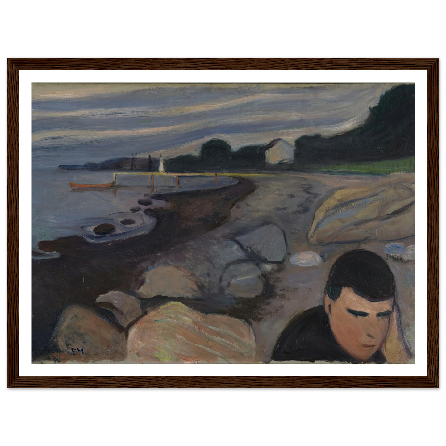 Melancholy (1892) Art Print | Edvard Munch-Quipham Collections