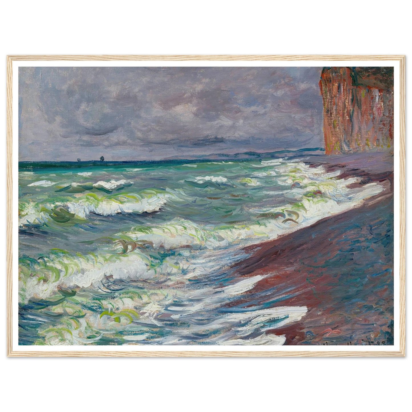 Mer agitée à Pourville (1882) Art Print | Claude Monet-Quipham Collections