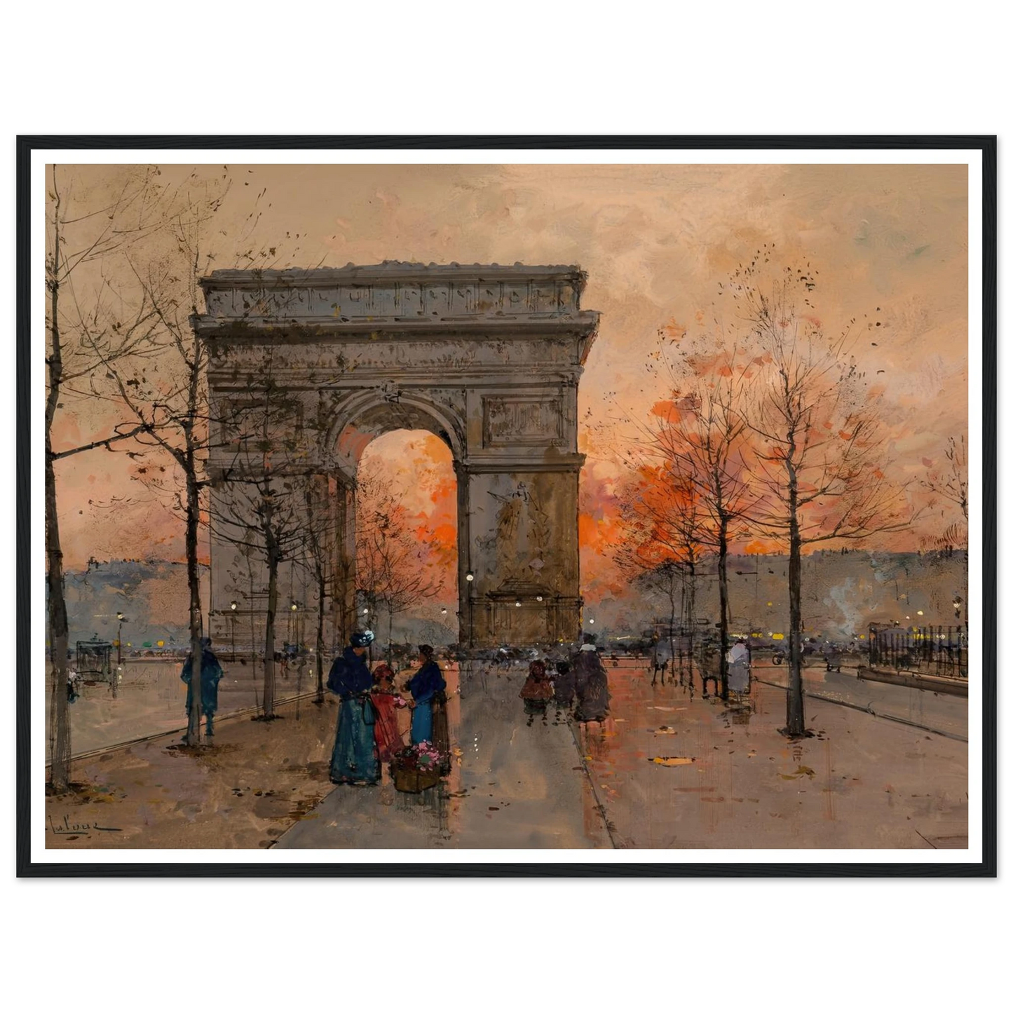 L’Arc de Triomphe, Place de l’Étoile Art Print | Eugene Galien Laloue-Quipham Collections