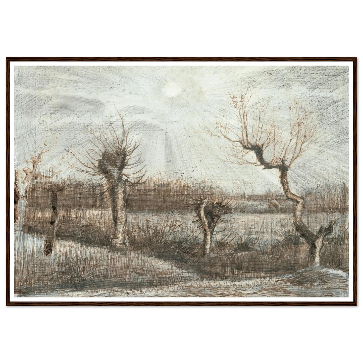 Tetards (Pollards) (1884) Art Print | Vincent van Gogh-Quipham Collections
