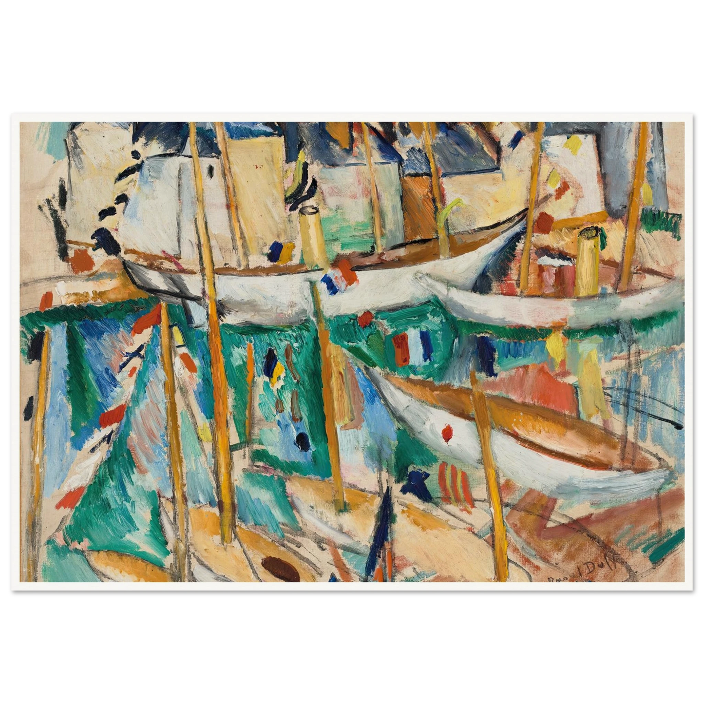 Les Bateaux (1909-1910) Art Print | Raoul Dufy-Quipham Collections