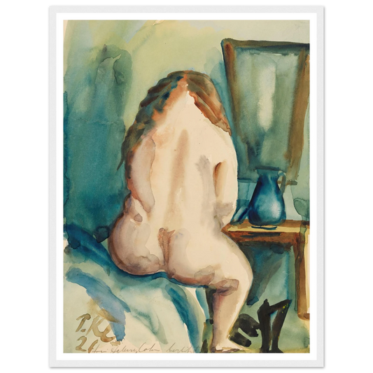 Interieur mit weiblichem Rückenakt (1921) Art Print | Paul Kleinschmidt-Quipham Collections