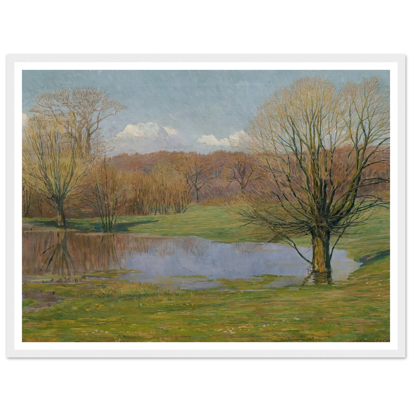 Aulandschaft im Vorfrühling (1927) Art Print | Max Kahrer-Quipham Collections