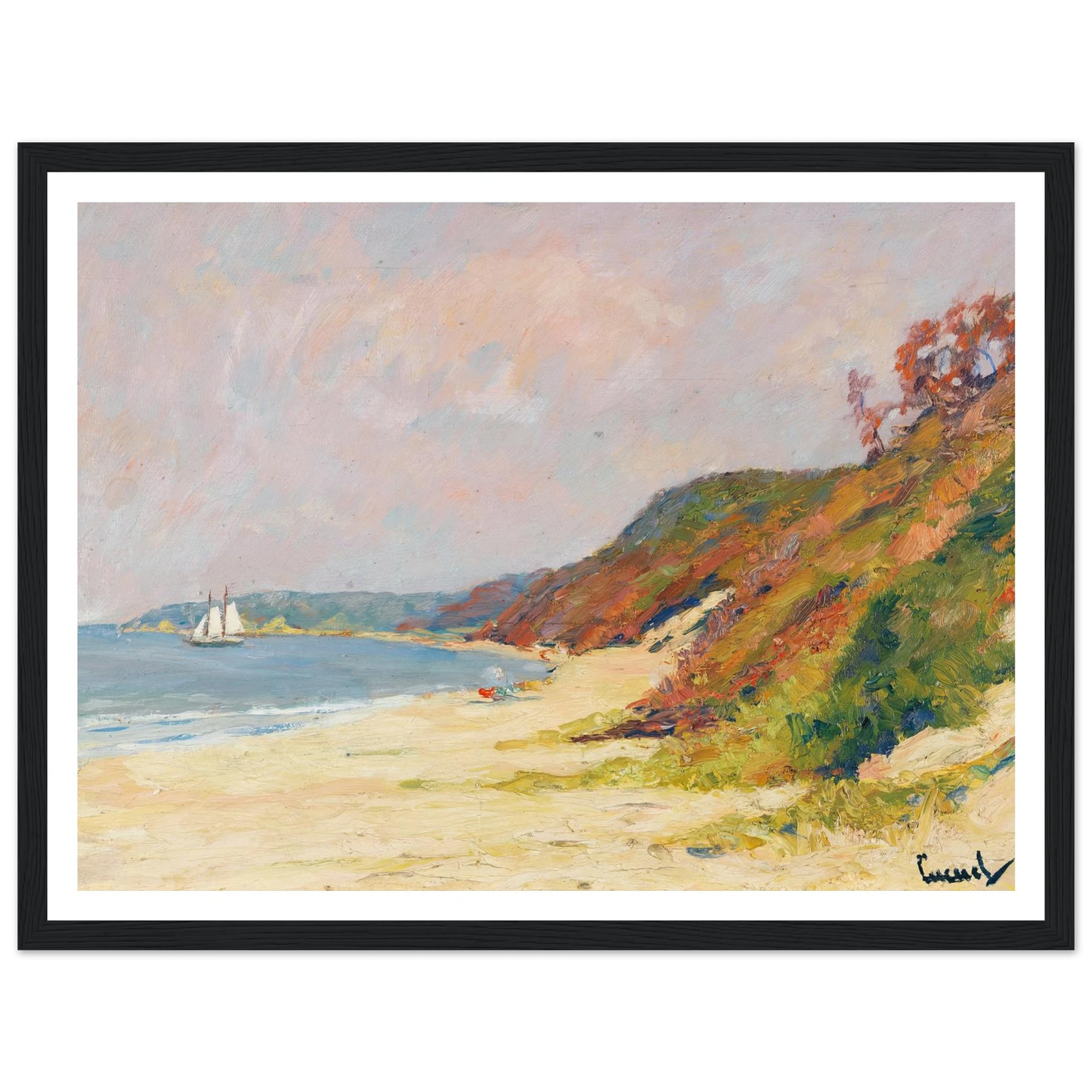 The Beach at Rocky Point, Long Island (1930) Art Print | Edward Cucue-Quipham Collections