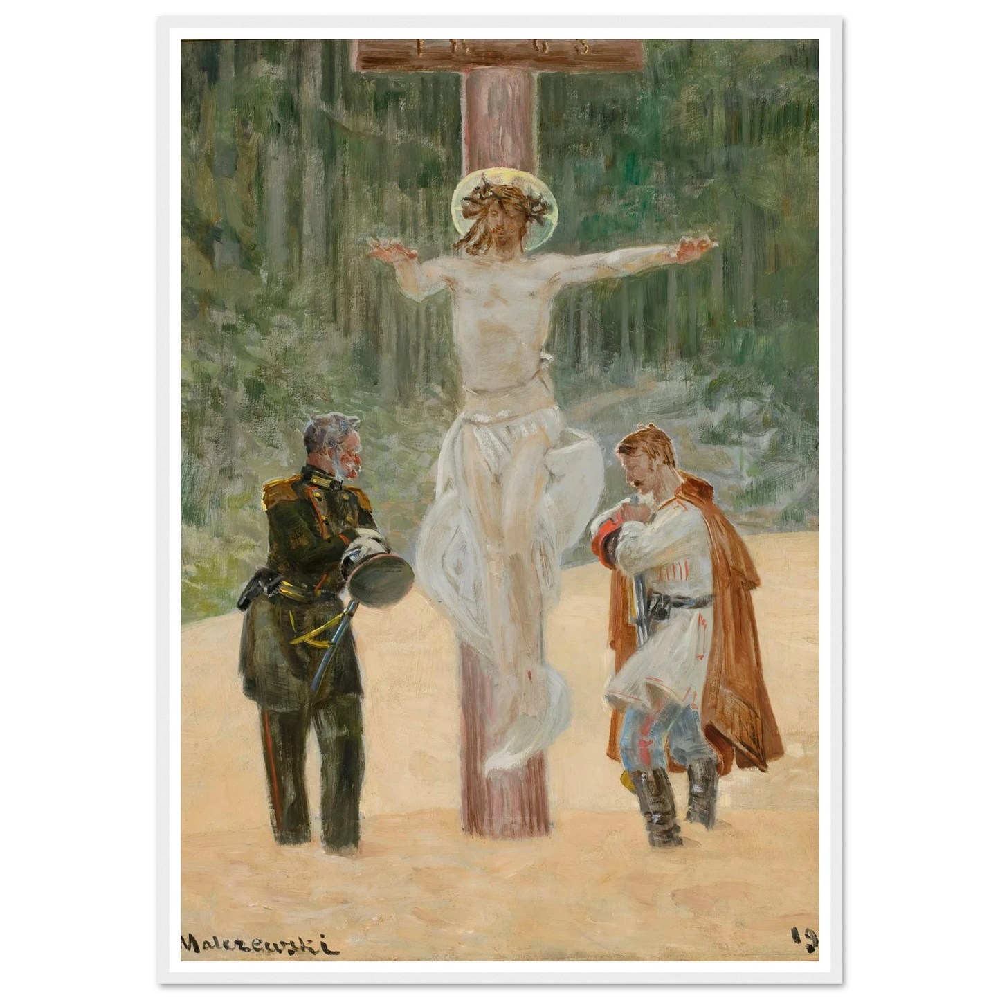 Reconciliation (Symbolic scene from the insurrection in 1863) (1904) Art Print | Jacek Malczewski-Quipham Collections