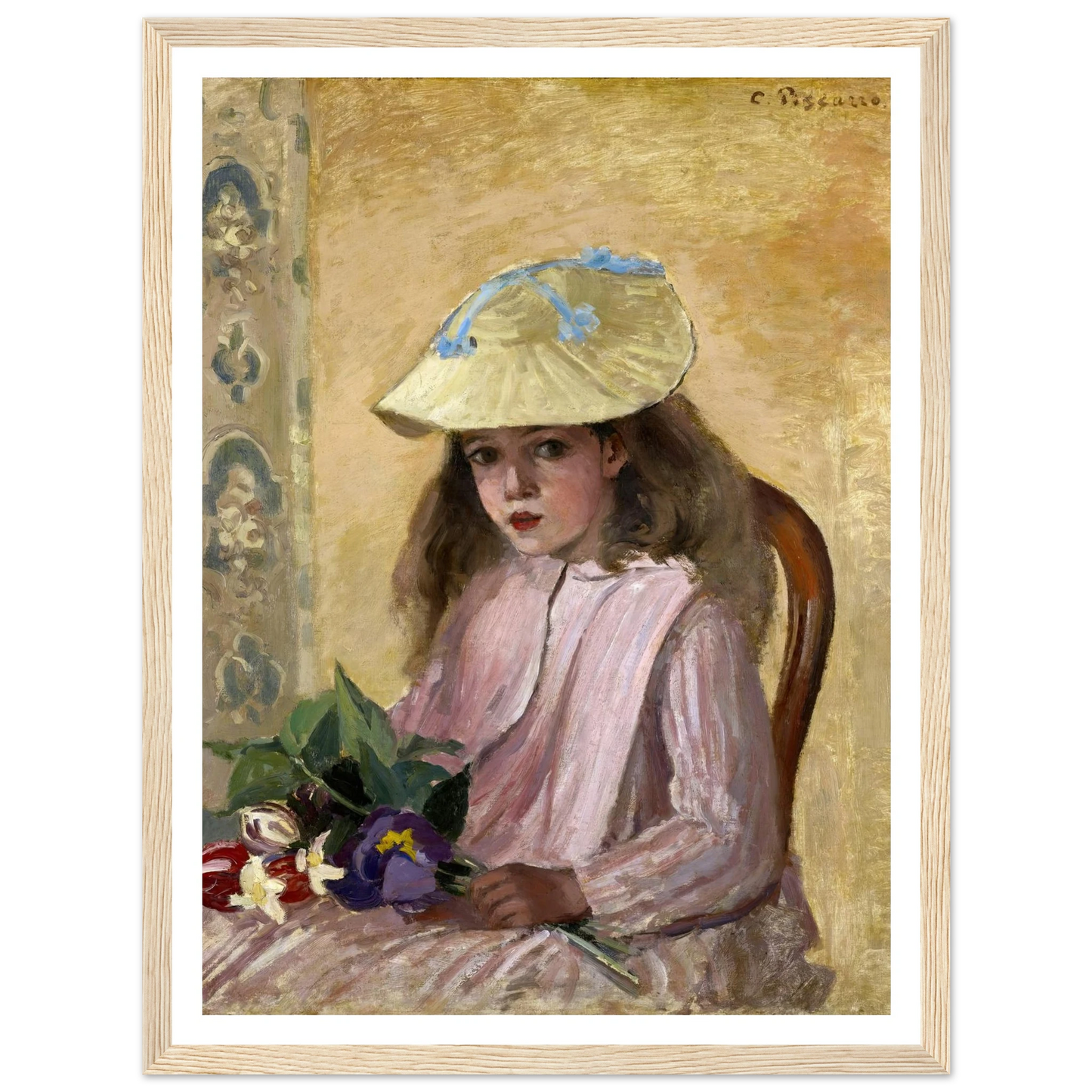 Portrait of the Artist’s Daughter (1872) Art Print | Camille Pissarro-Quipham Collections