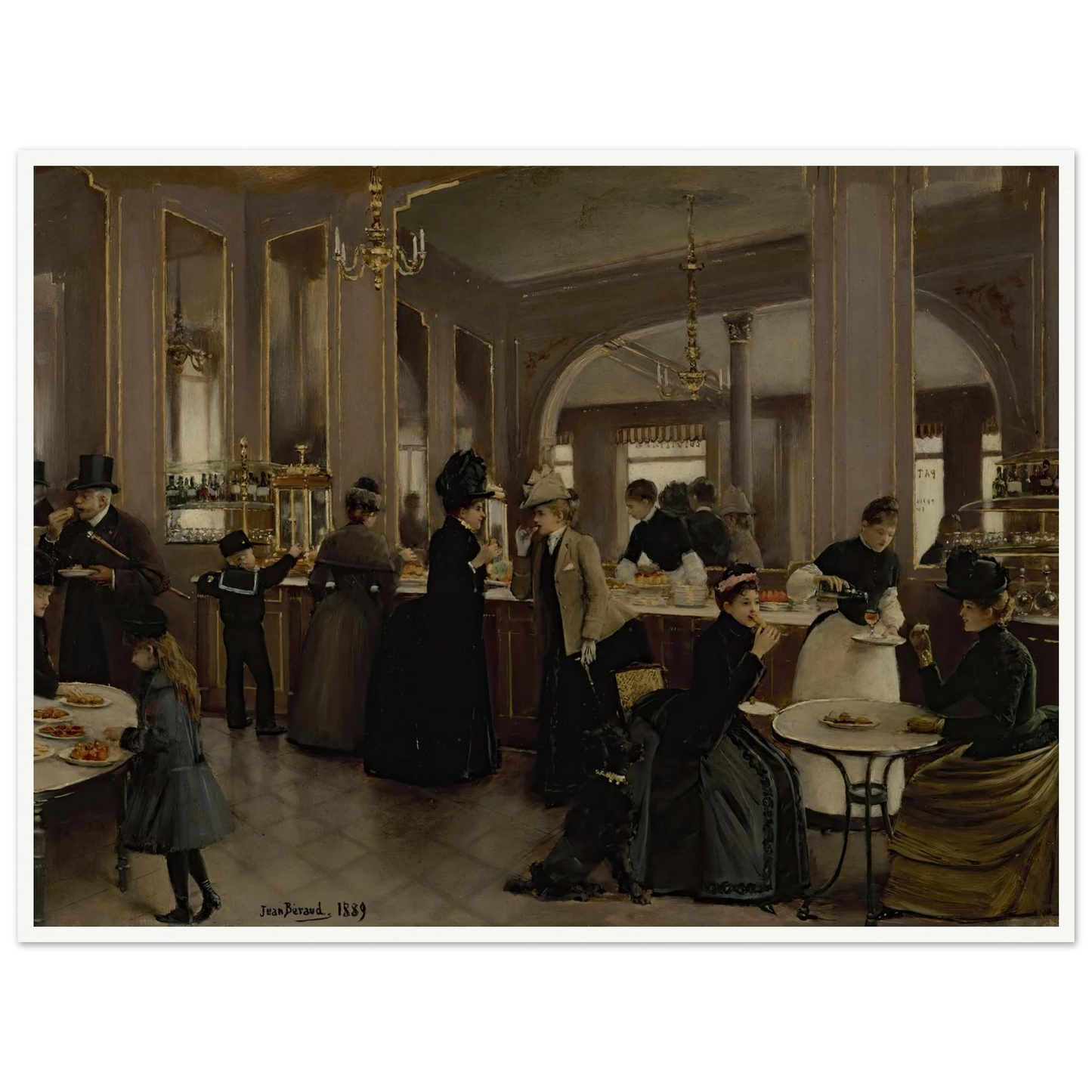 La pâtisserie Gloppe (1889) Art Print | Jean Beraud-Quipham Collections