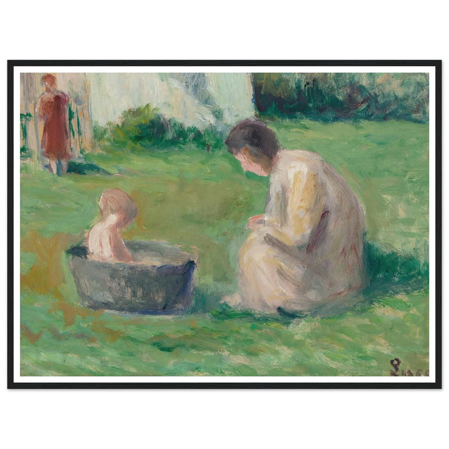 Le bain du bébé Art Print | Maximilien Luce-Quipham Collections