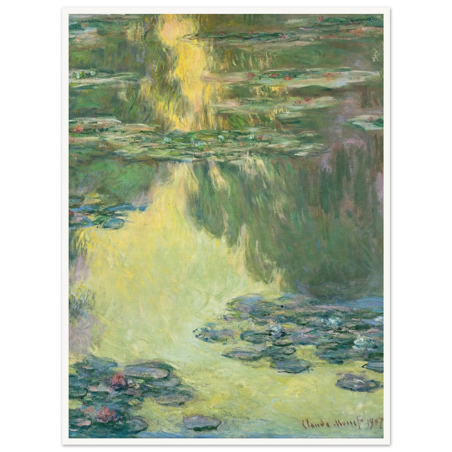 Waterlilies (1907) Art Print | Claude Monet-Quipham Collections
