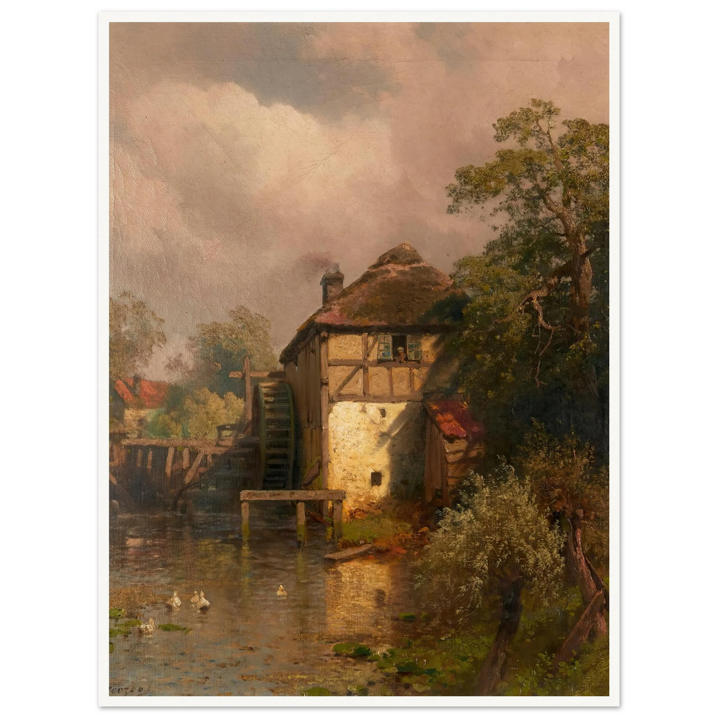 The Mill Art Print | Hermann Ottomar Herzog-Quipham Collections