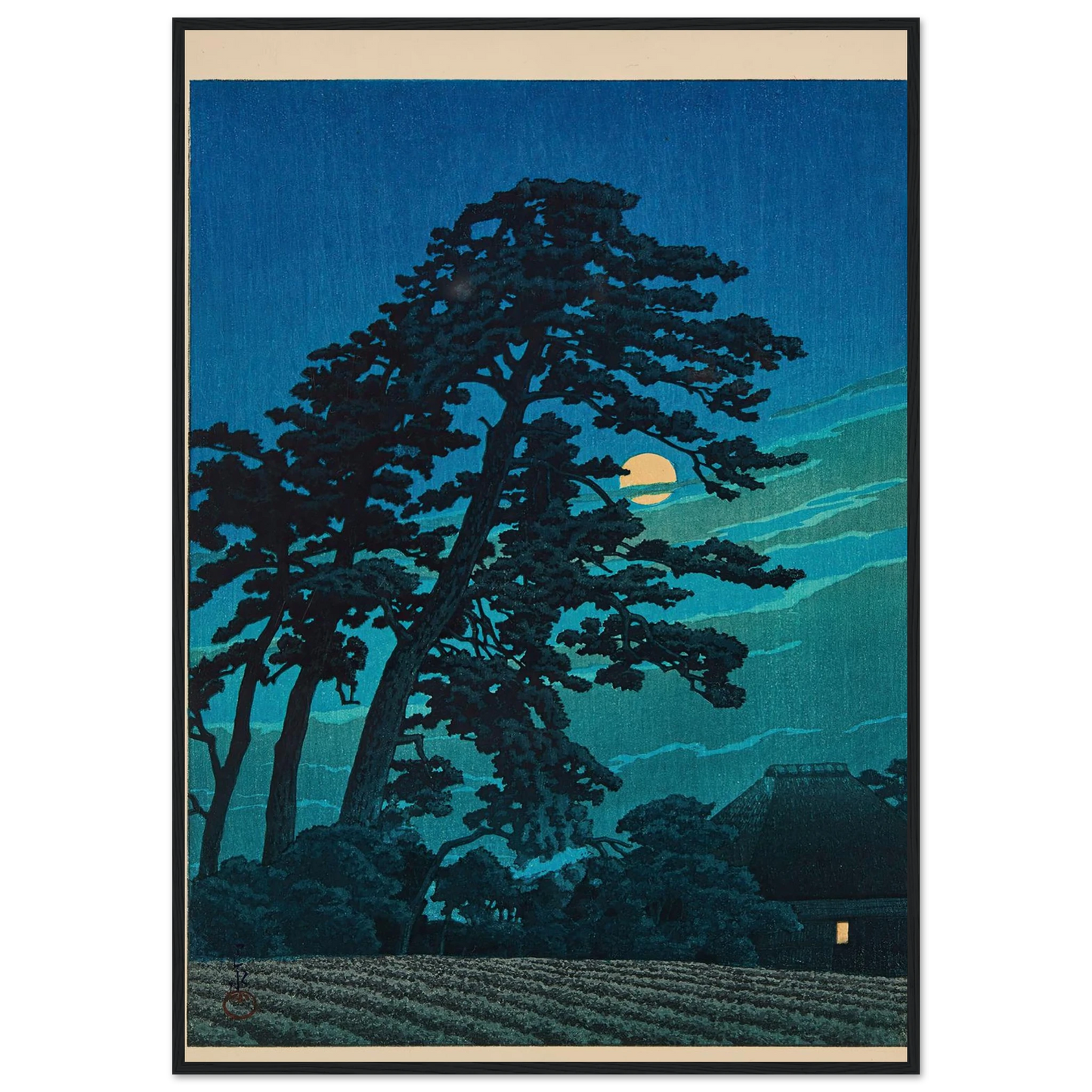 Magome no tsuki (Moon at Magome) (1930) Art Print | Kawase Hasui-Quipham Collections