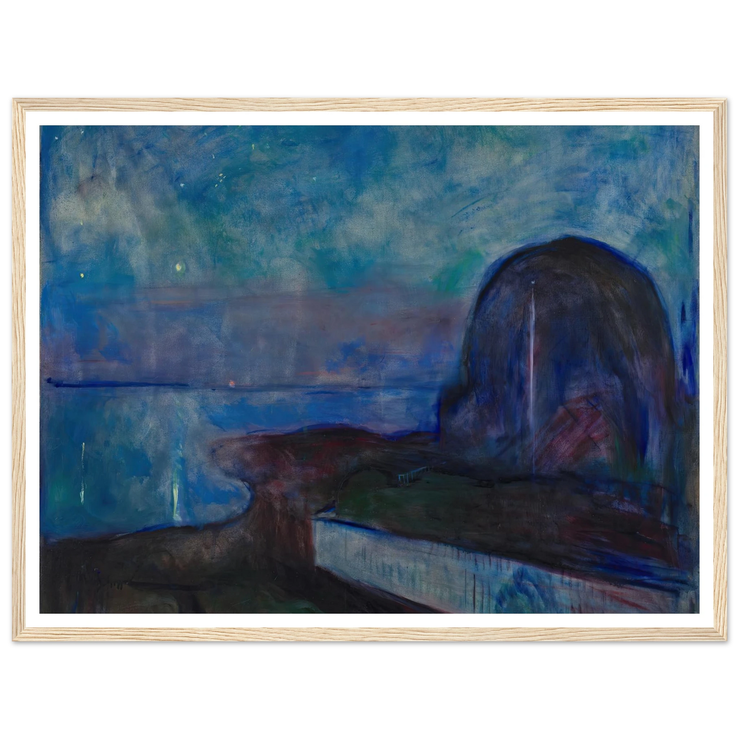 Starry Night (1893) Art Print | Edvard Munch-Quipham Collections