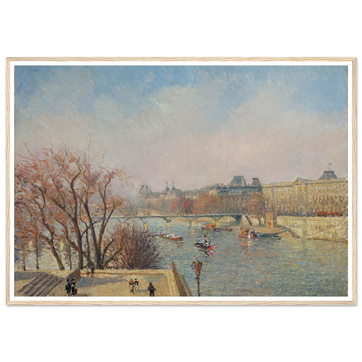 The Louvre, Morning, Sunlight (1901) Art Print | Camille Pissarro-Quipham Collections