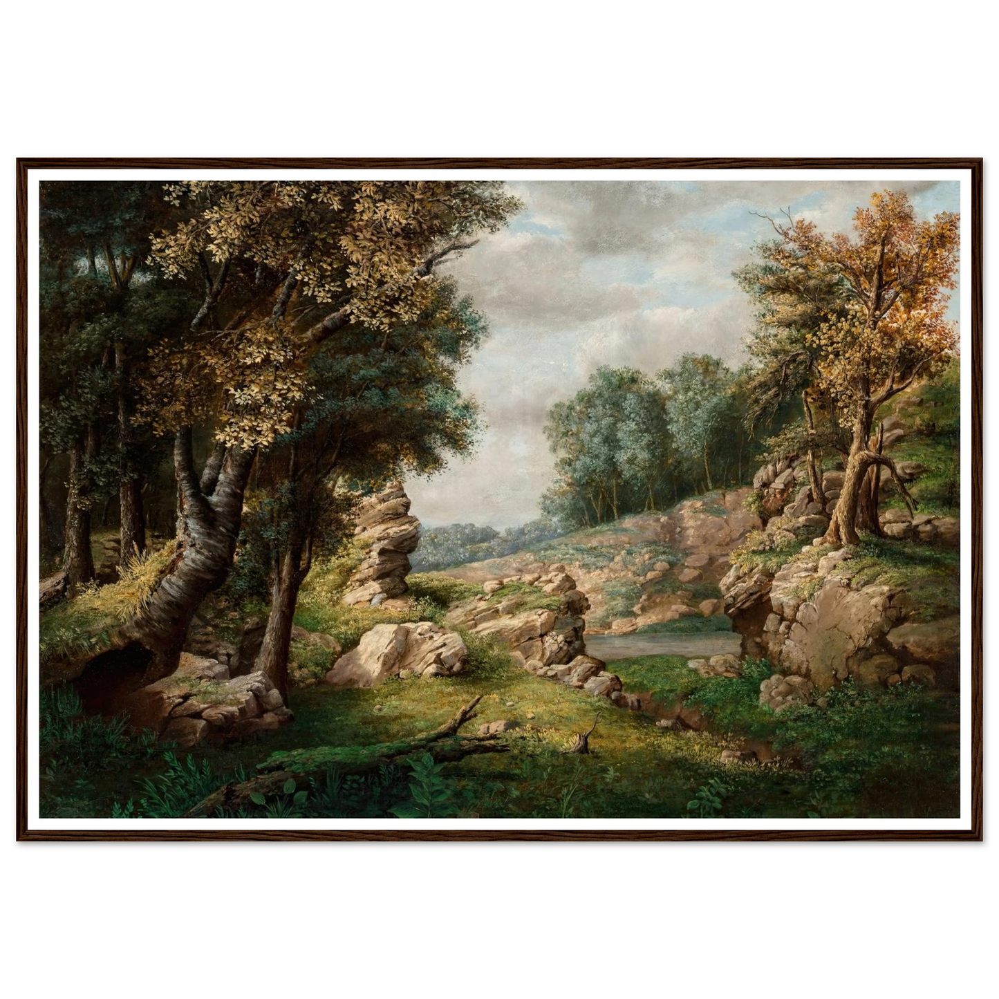 Rocky Dell (Near the Village) (circa 1849-1850) Art Print | George Inness-Quipham Collections
