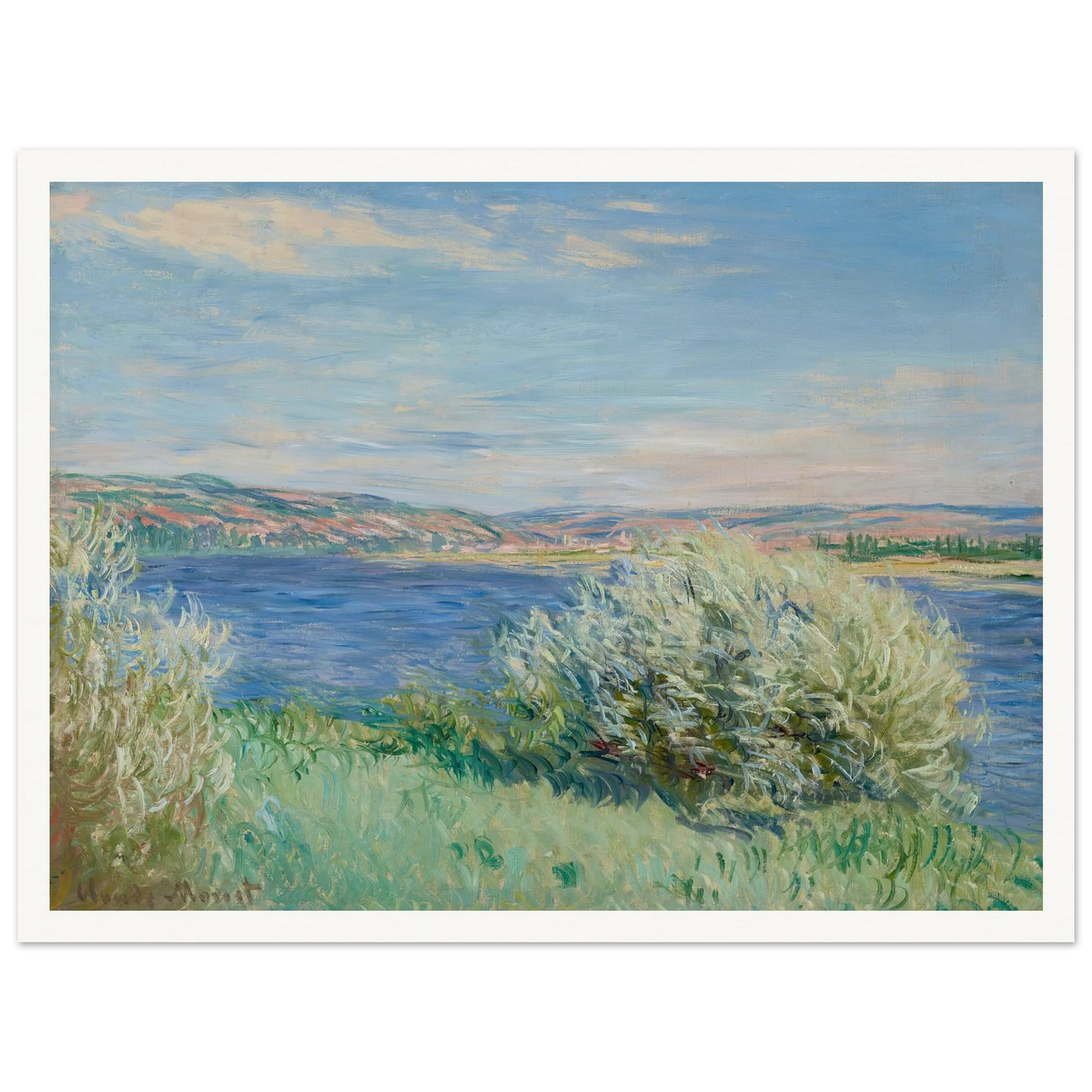 Les bords de la Seine près de Vétheuil (1881) Art Print | Claude Monet-Quipham Collections