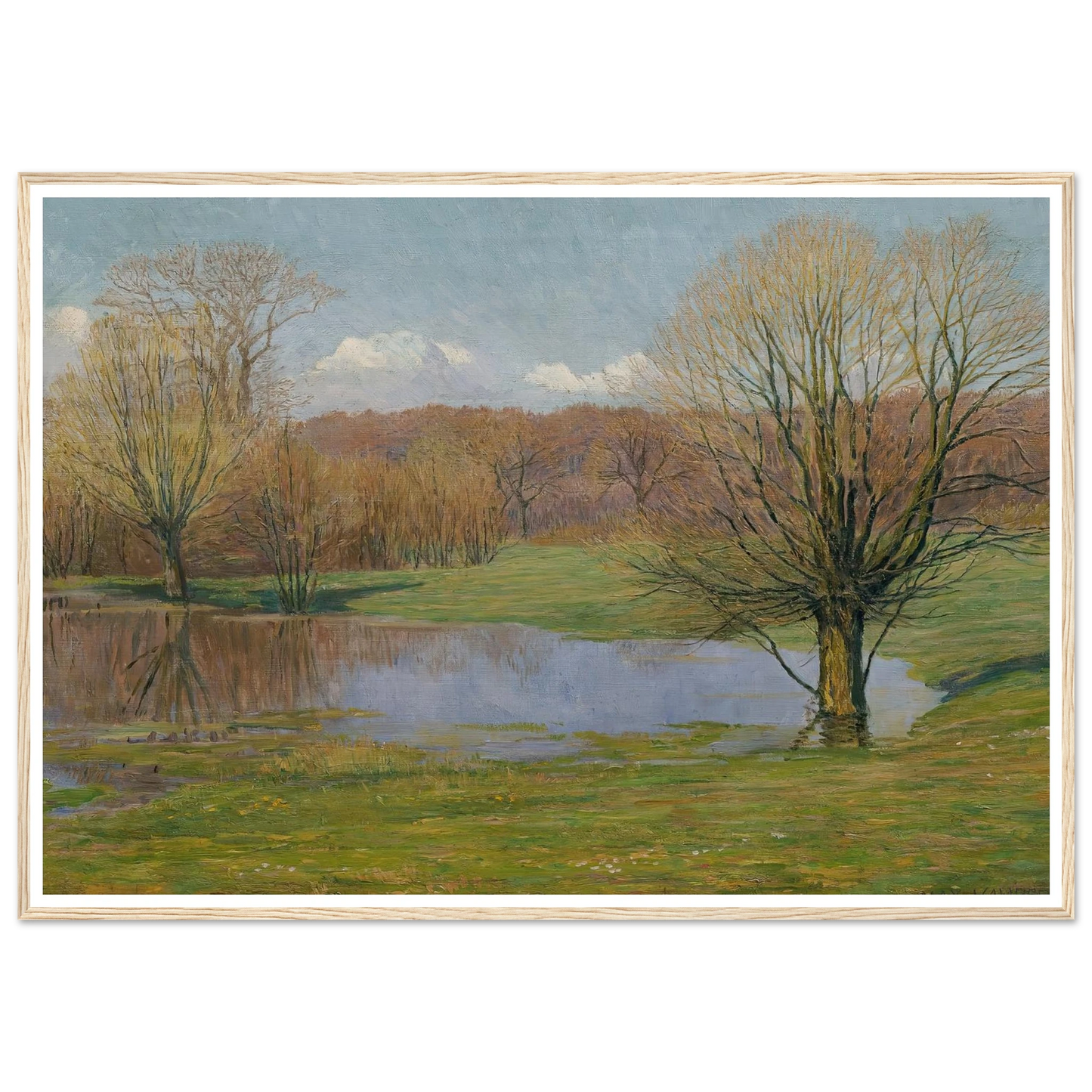 Aulandschaft im Vorfrühling (1927) Art Print | Max Kahrer-Quipham Collections