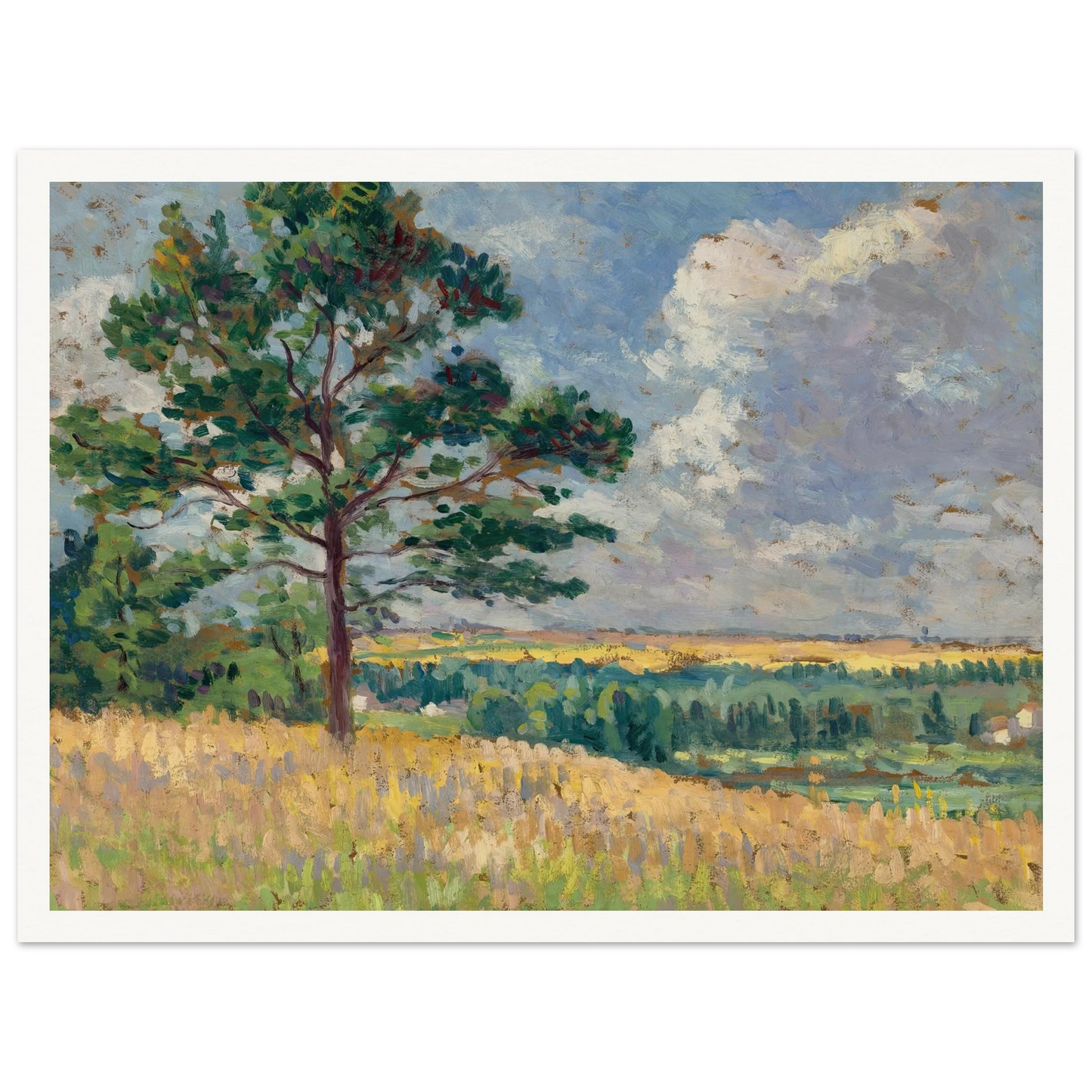 Paysage près de Méréville (circa 1905) Art Print | Maximilien Luce-Quipham Collections