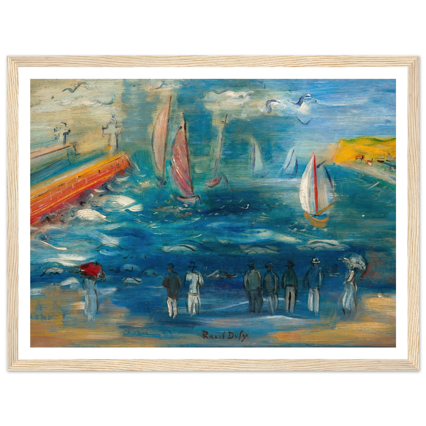 Départ des régates (circa 1950) Art Print | Raoul Dufy-Quipham Collections
