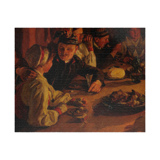 Emerik Stenberg-Julagille i Dalarna Puzzle | Emerik Stenber - - 252 pcs (Horizontal) -