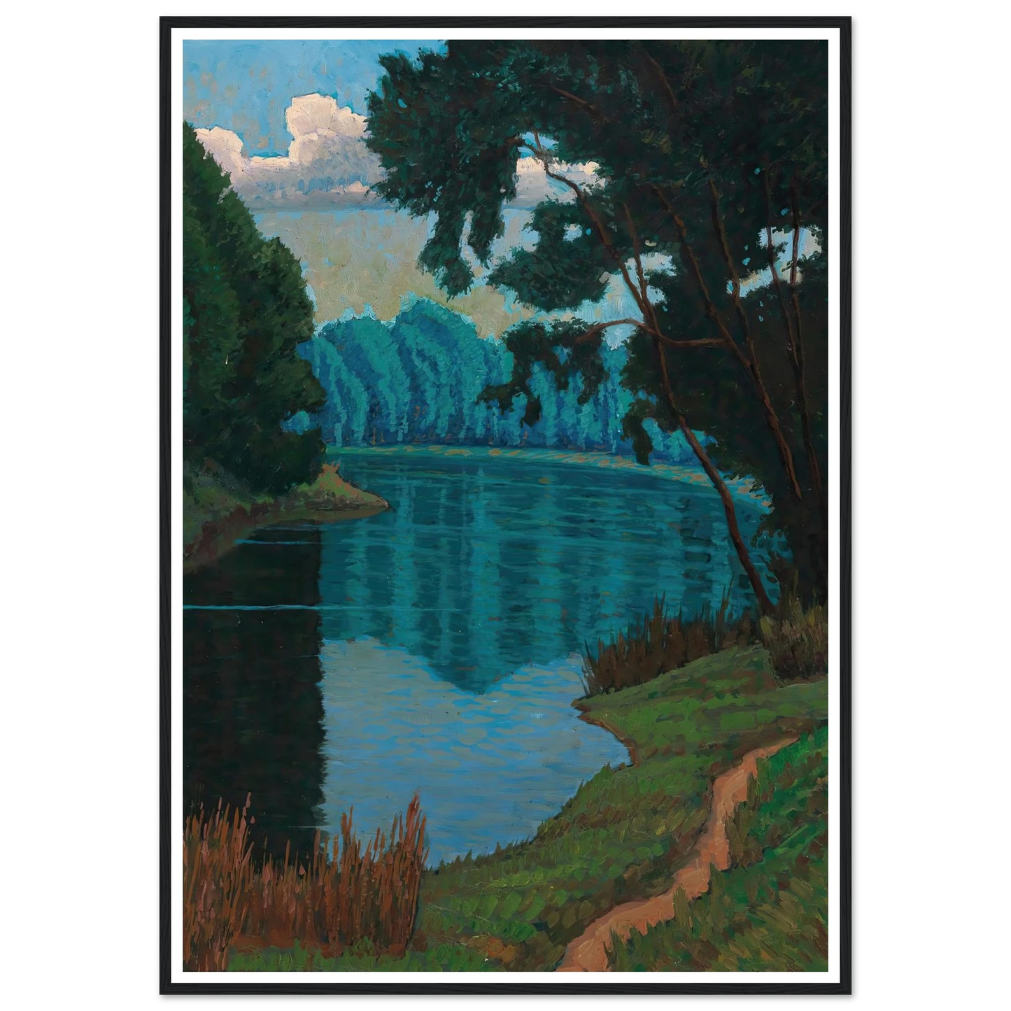 Engllacke Art Print | Max Kahrer - Framed Poster - 30x40 cm / 12x16″ - Black frame