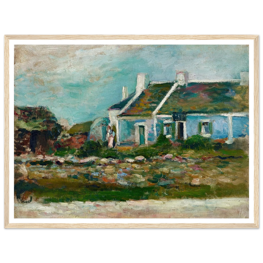 Entrée de cabaret Breton (1896) Art Print | Henri Matisse - Framed Poster - 30x40 cm / 12x16″ - Black frame