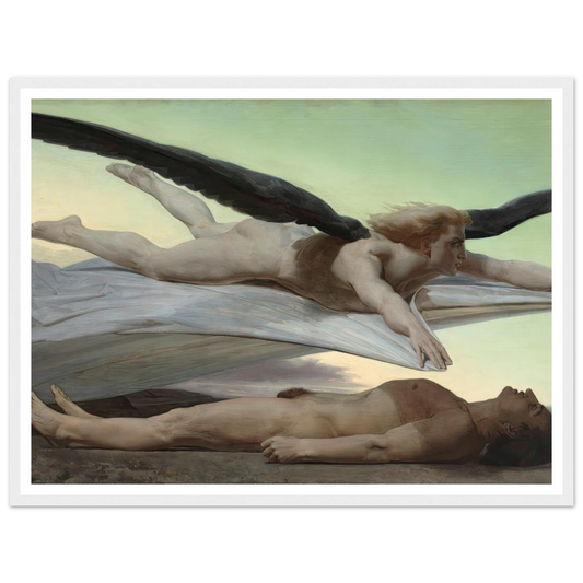Equality Before Death (1848) Art Print | William Bouguereau - Framed Poster - 30x40 cm / 12x16″ - Black frame