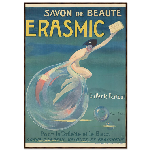 Erasmic (1912) Art Print | Jean Dylen - Framed Poster - 30x40 cm / 12x16″ - Black frame