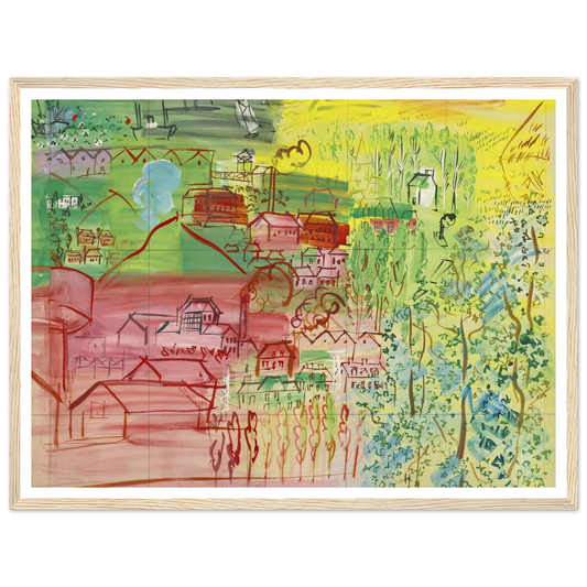 étude pour la fée electricité Art Print | Raoul Dufy - Framed Poster - 30x40 cm / 12x16″ - Black frame