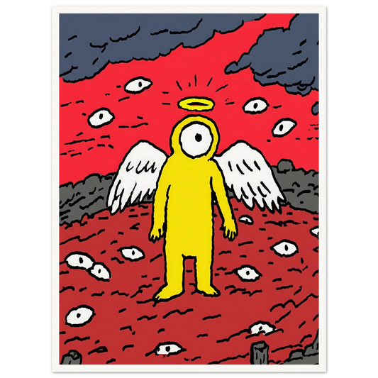 Eyes of the Night Sky - Framed Poster - 30x40 cm / 12x16″ - Black frame