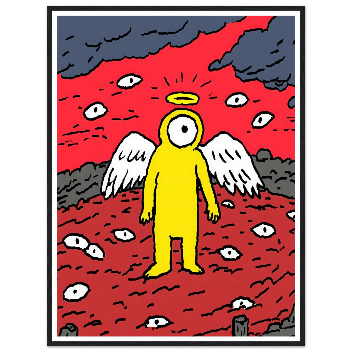 Eyes of the Night Sky - Framed Poster - 30x40 cm / 12x16″ - Black frame