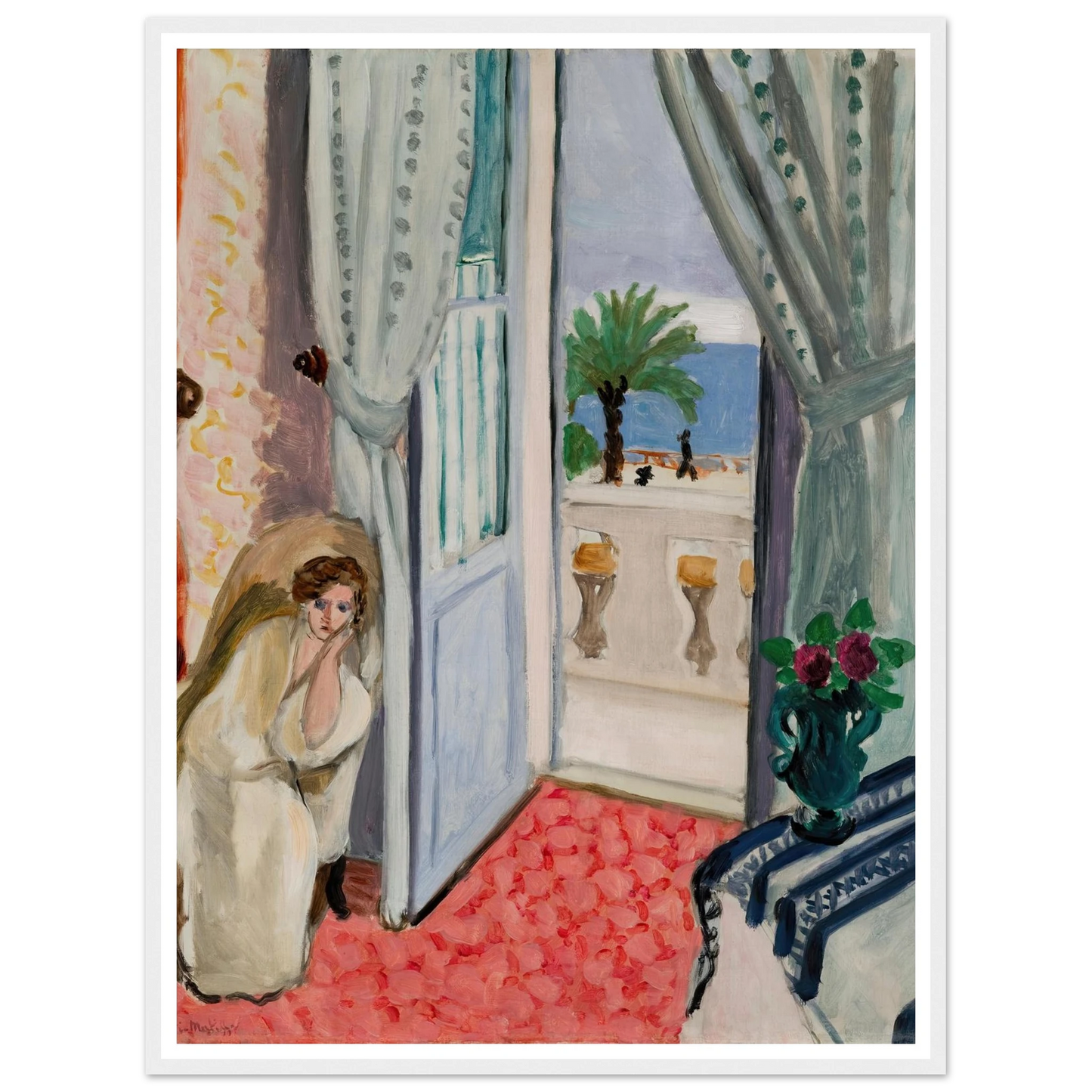 Interior at Nice (1919) Art Print | Henri Matisse-Quipham Collections