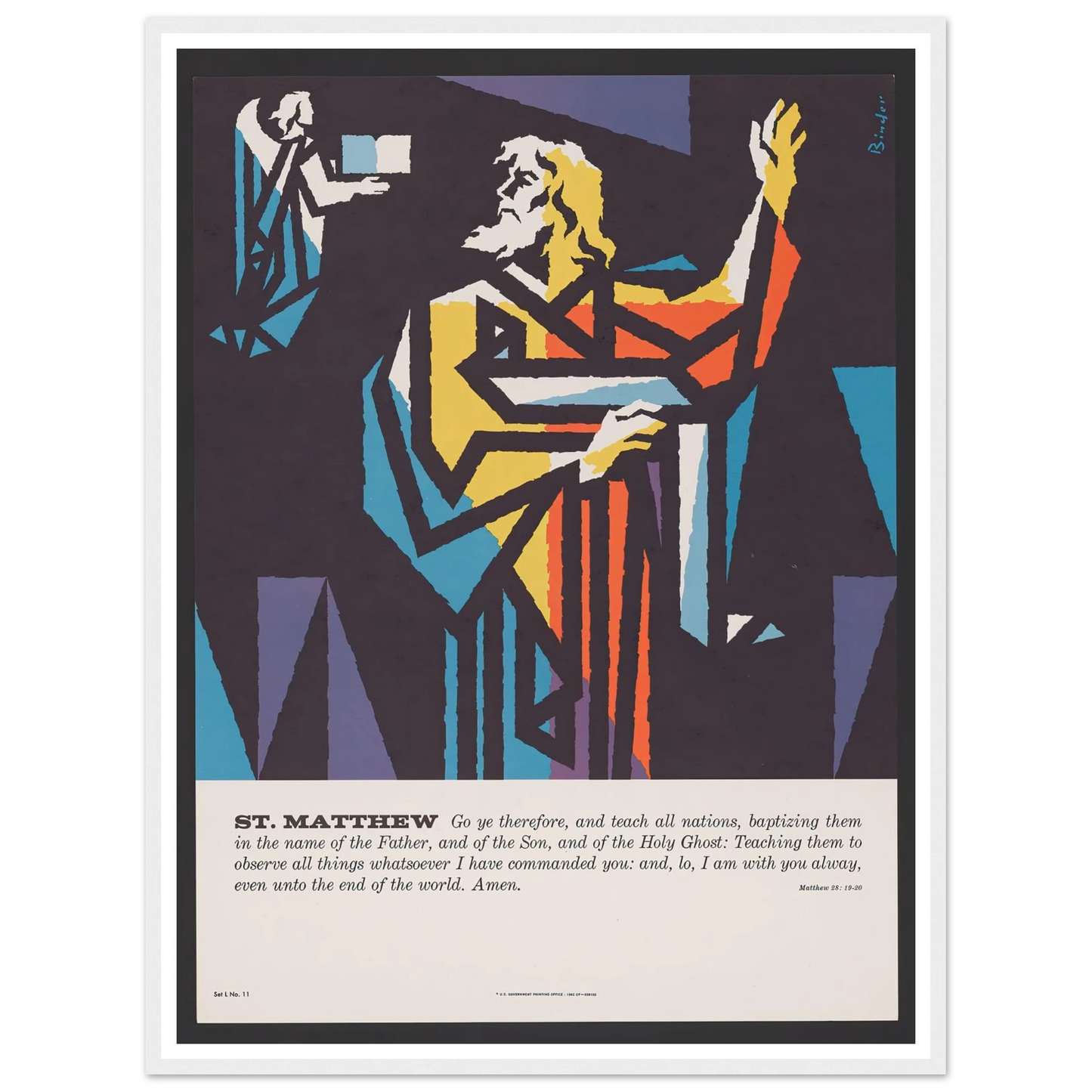 St. Matthew (1962) Art Print | Joseph Binder-Quipham Collections