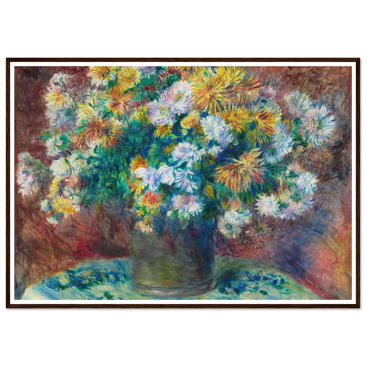 Chrysanthemums (1881) Art Print | Pierre Auguste Renoir-Quipham Collections
