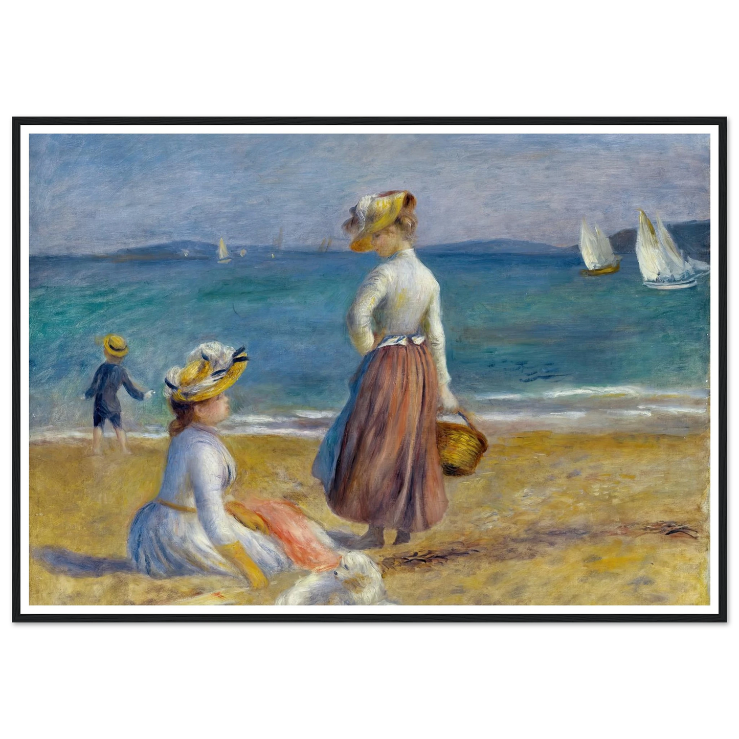 Figures on the Beach (1890) Art Print | Pierre Auguste Renoir-Quipham Collections