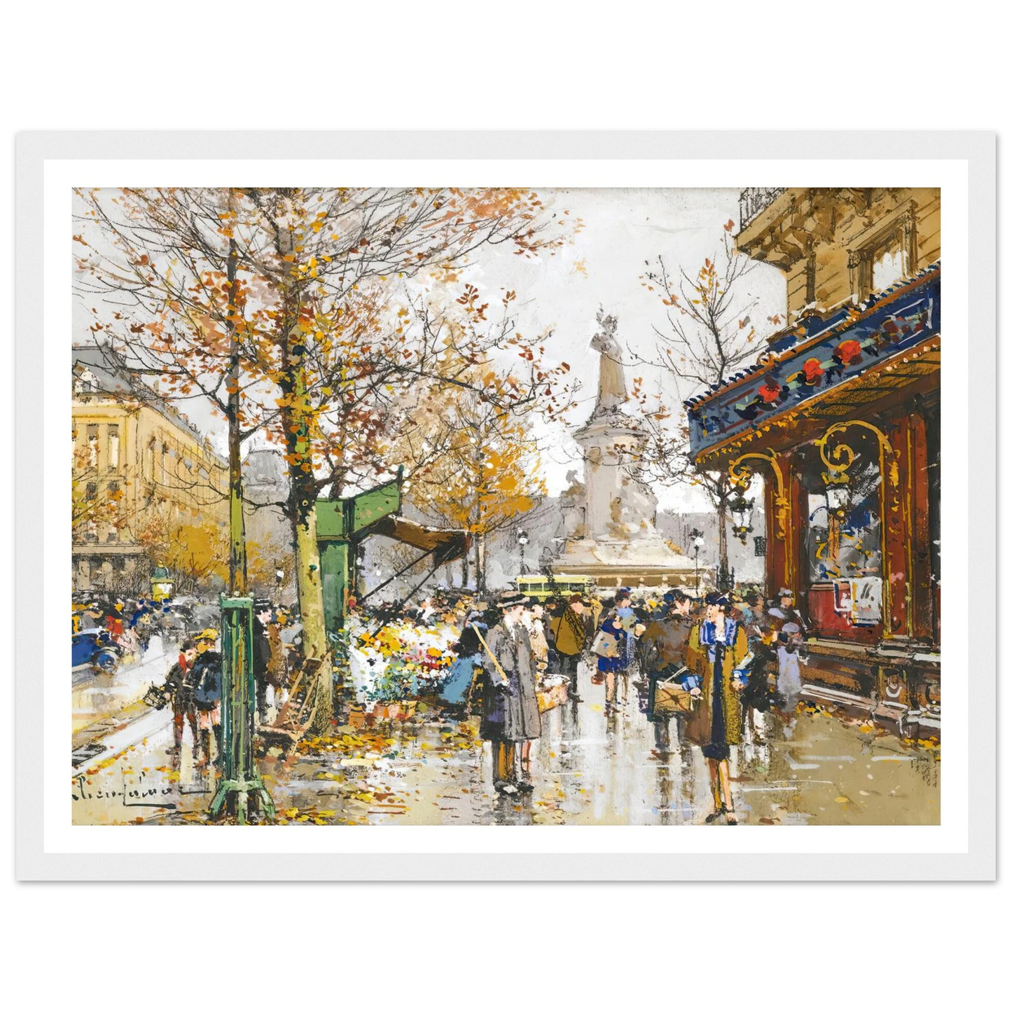 Place De La Republique Art Print | Eugene Galien Laloue-Quipham Collections
