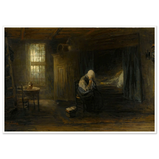 ‘Alone in the World’ (1878) Art Print | Jozef Israels-Quipham Collections