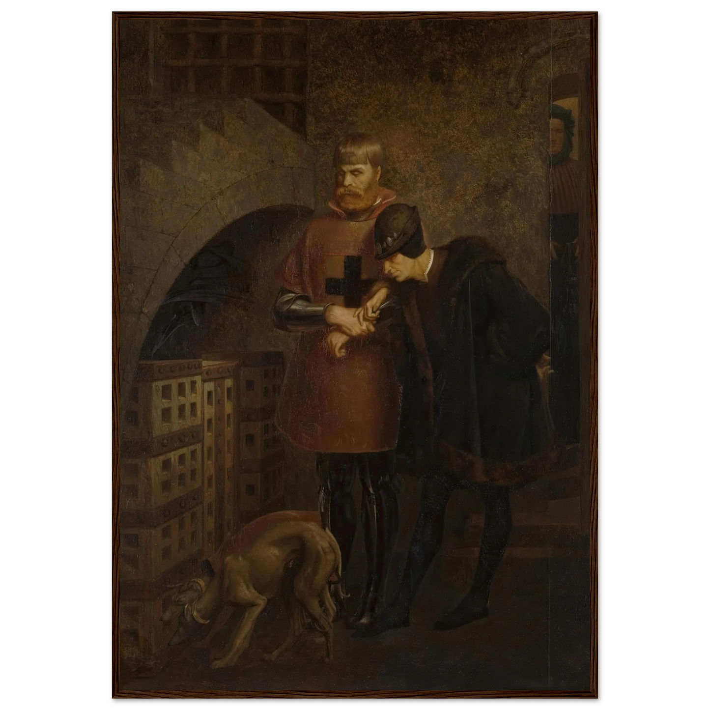 Louis XI of France visiting Cardinal Balue in his iron cage (1883) Art Print | Jean Leon Gerome-Quipham Collections