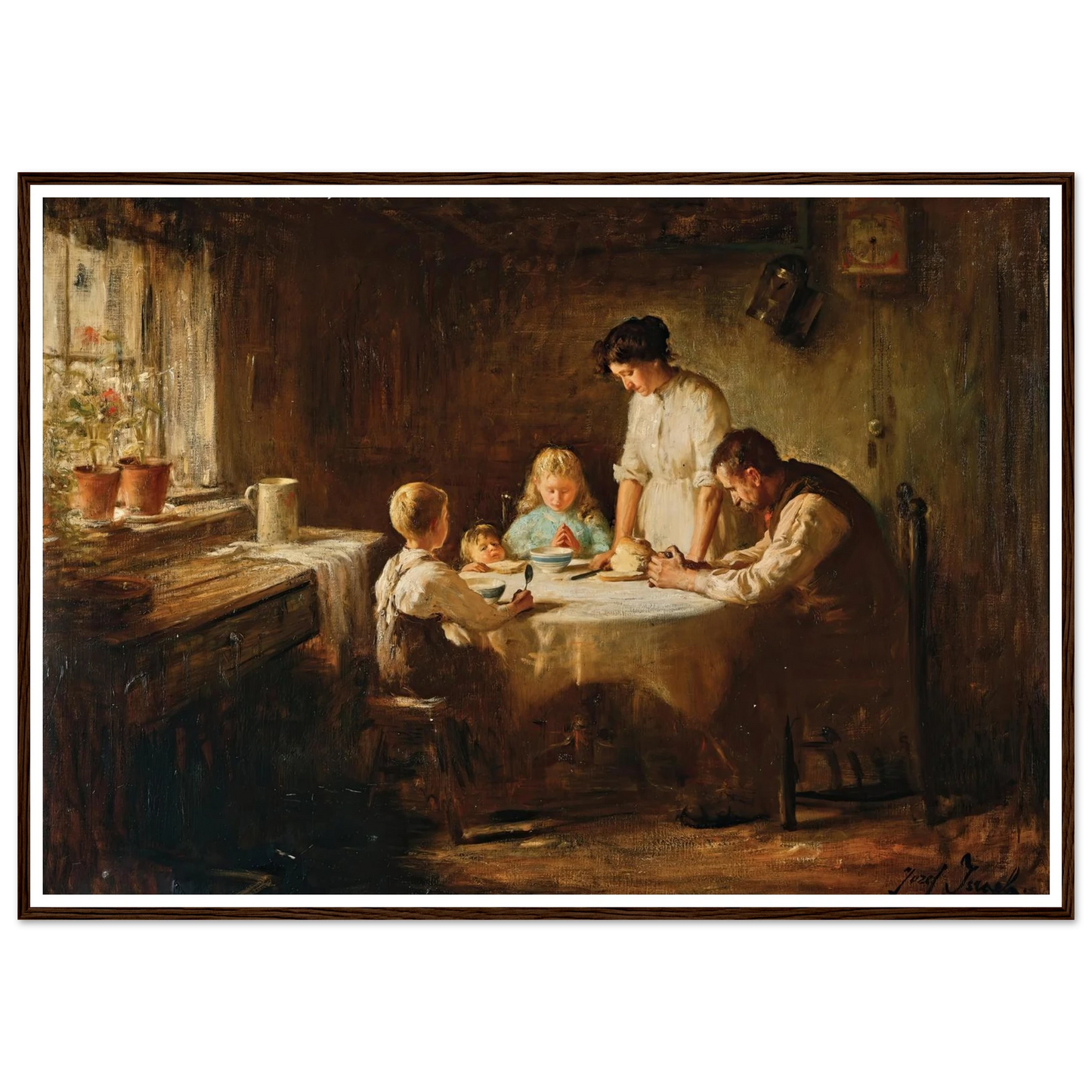 Blessing the Table Art Print | Jozef Israels-Quipham Collections