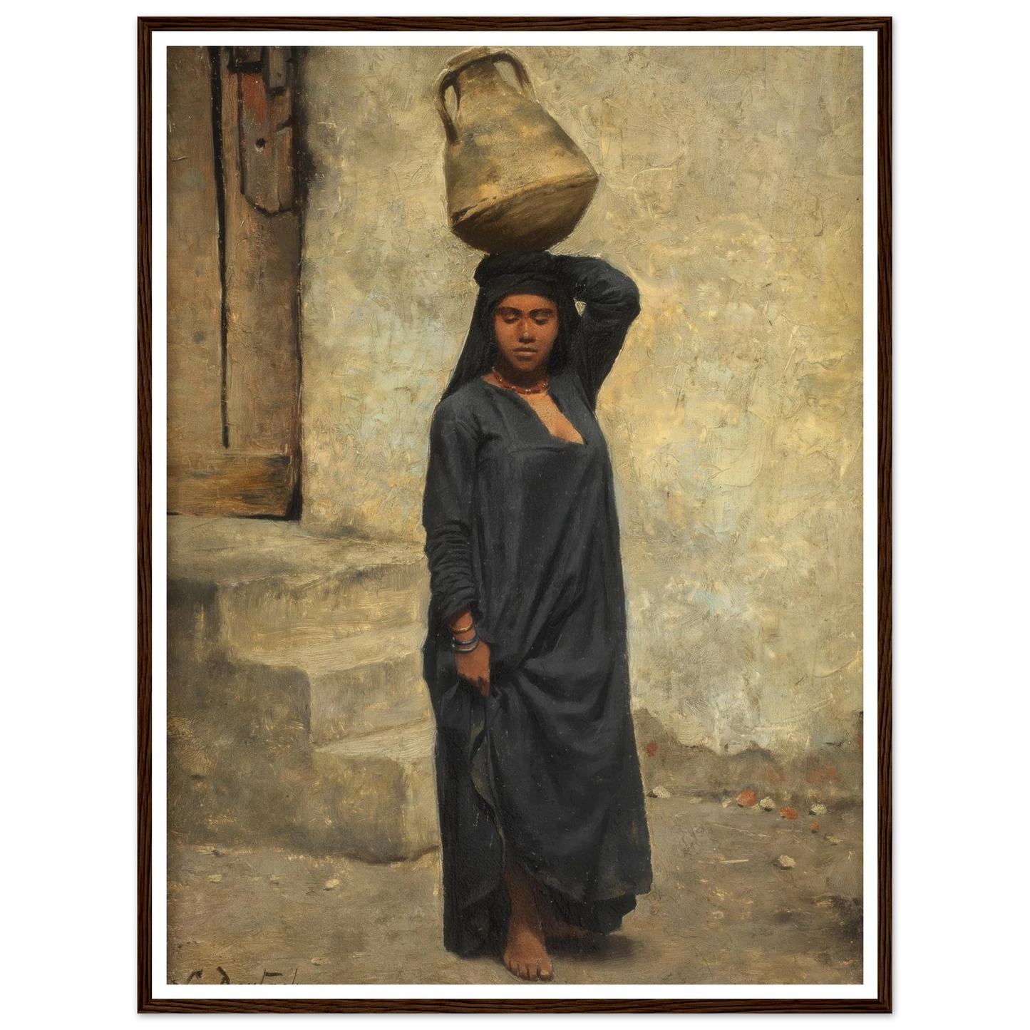 An Egyptian water carrier Art Print | Ludwig Deutsch-Quipham Collections