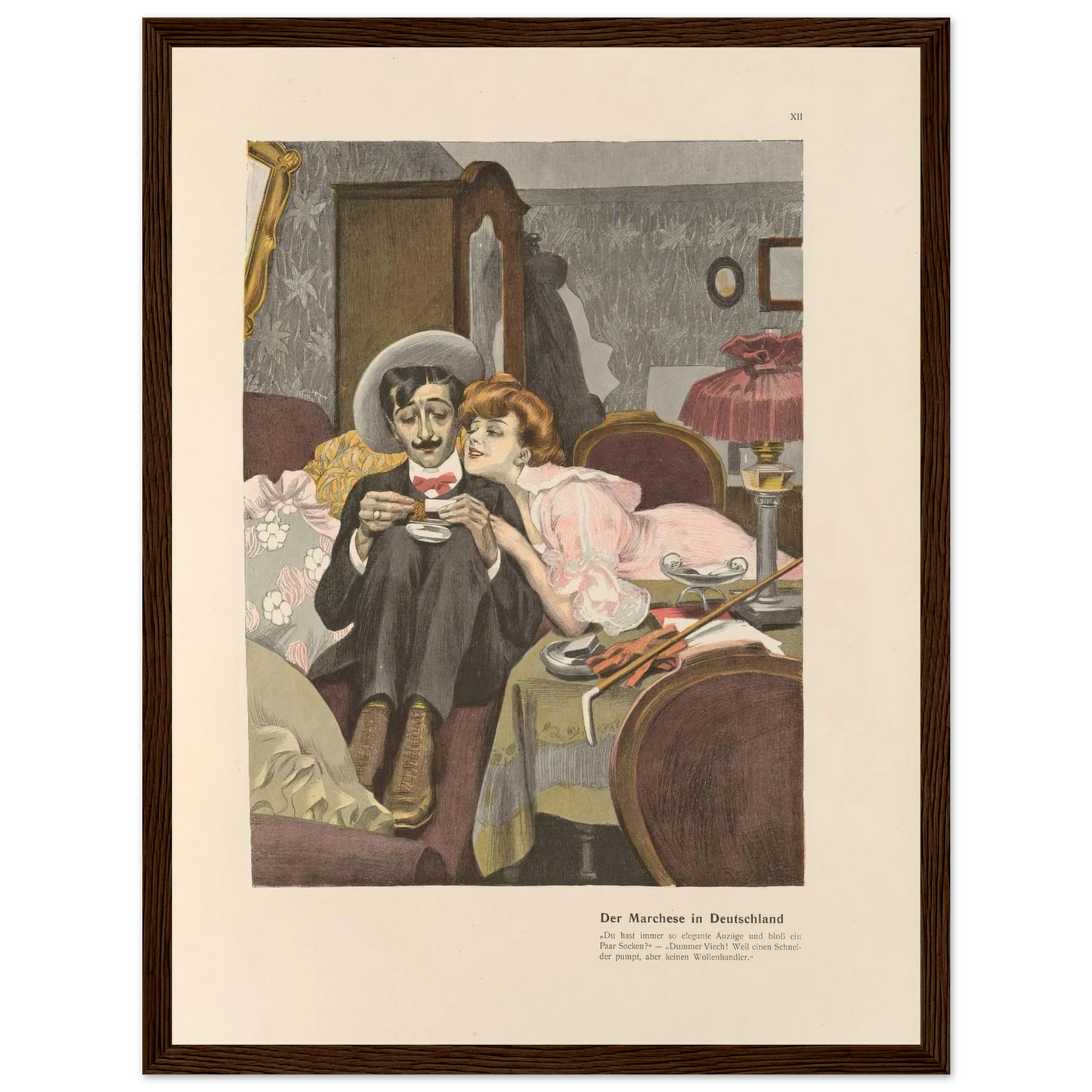 Der Marchese in Deutschland (1908) Art Print | Ferdinand Freiherr von Reznicek-Quipham Collections