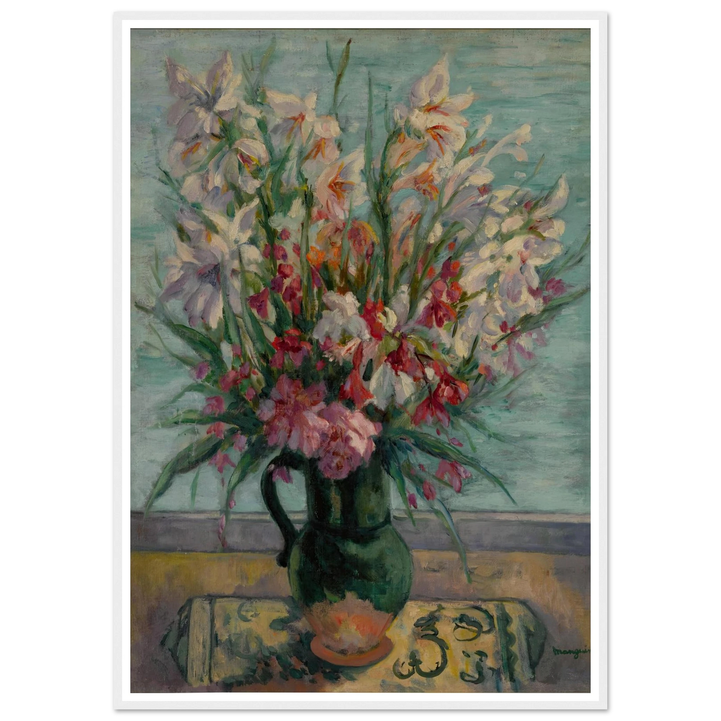 Lauriers-roses devant la mer (1934) Art Print | Henri Manguin-Quipham Collections