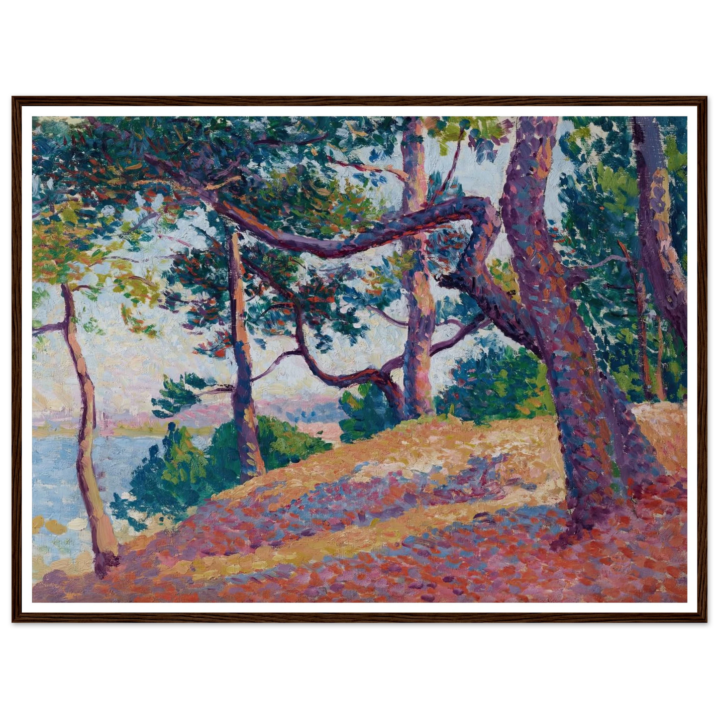 Paysage à Saint-Tropez (1892) Art Print | Maximilien Luce-Quipham Collections