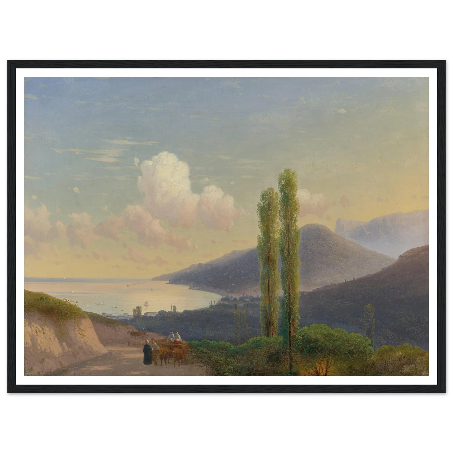 The Road To Gurzuf, Crimea (CIRCA 1878) Art Print | Ivan Konstantinovich Aivazovsky-Quipham Collections